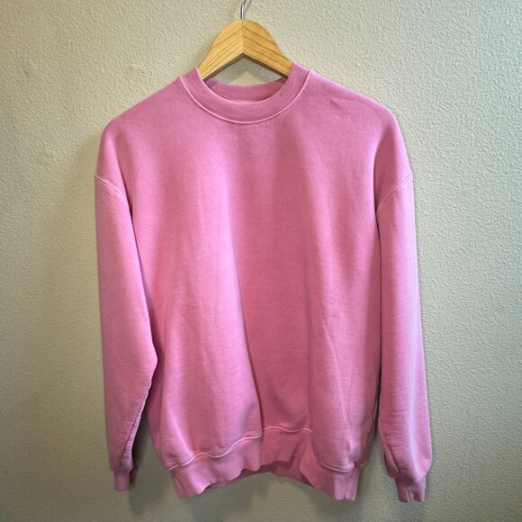 Wilfred Free by Aritzia Pink Cozy Fleece Crewneck Sweatshirt – Women’s Size 1 - Picture 2 of 4